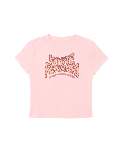 White Ferrari Baby Tee